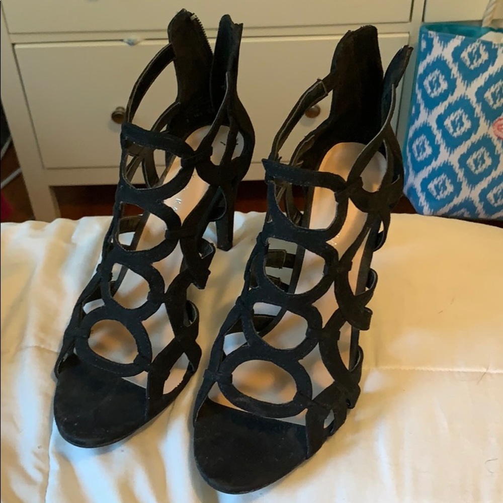 Black Kelly & Katie heels from DSW